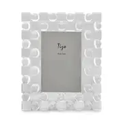 Tizo Clear Spheres & Squares Crystal Glass 5 x 7 Picture Frame