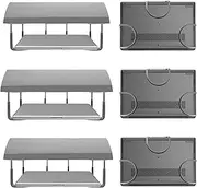 TidyFriend Rubberized Under Desk Laptop Mount - 9 Racks in 3 Sets, Laptop Under Desk Mount, Organizer Rack with Screws