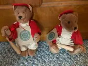 Lot Boyds Bear Homer Baseball Player Archive Collection Jointed Plush Teddy Bear