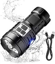 Acunny Small High Lumens LED Flashlights, Small LED Flashlight - Waterproof Pocket Spotlight Flashlight Louilles | Rechargeable Torch Torch Torch with 17 Modes for Hiking