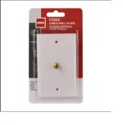 PE RCA Single Coaxial Flush-Mount Wall Plate