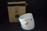Purroom Elevated Chick Ceramic Pet Bowl - Tilted