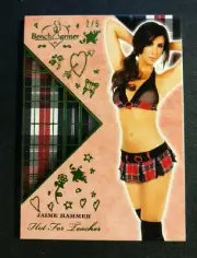 2018 Benchwarmer JAIME HAMMER Hot For Teacher #13 Emerald Foil Variant/5 PLAYBOY