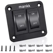 On-Off Switch 12V 20A 4 Pins DPST Rocker Switch Panel RV Light Switch for RV Tra