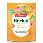Soothers Herbal Echinacea + Vitamin C 18 Lozenges 63g