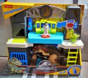 Fisher-Price Imaginext Jurassic World Dinosaur Toys Scan & Glow Dino Playset