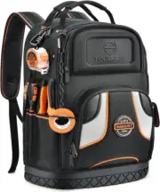 Backpack Tool Bag - Heavy Duty Tool Backpack for Men, HVAC Tool Backpack with So