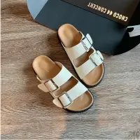 在飛比找蝦皮購物優惠-BIRKENSTOCK 新款勃肯厚底方扣沙灘拖鞋女夏季外穿勃