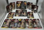Star Wars 1999 CommTech Reader, 2 Pack, and 10 Action Figure Packs, all NIP