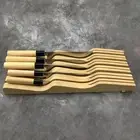 Knife Storage Rack Compact in Drawer Knife Block for Cabinet Kitchen Drawers