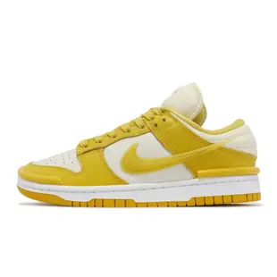 Nike 休閒鞋 Wmns Dunk Low Twist 女鞋 白 檸檬黃 低筒 經典 DZ2794-100