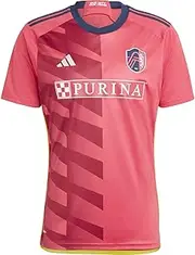 [adidas] Men's Soccer St. Louis 23/24 Home Jersey - Recycled Material with Eye-catching Design, AEROREADY, and Comfortable Fit