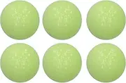 Leopacat Glow Golf Balls, Luminous Golf Balls, Nighttime Balls Floating Fluorescent in The Dark Luminous Night No Batteries Required Resin Rubber Ball for Indoor Outdoor Practice Sports 6 Pieces