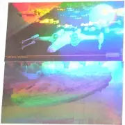 Topps 1997 Star Wars Trilogy Special Edition 2 card Hologram hobby set. NM/Mint