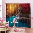 In Maple Wonderland 3D Curtain Blockout Photo Printing Curtains Drape Fabric