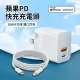 【ANTIAN 快充組】20W 雙孔PD快充充電器套組 Type-C to Type-C 1M尼龍充電線 豆腐頭(iPhone15/14/13/12)