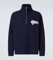 [Loewe] Loewe x Suna Fujita Submarine half-zip sweater AU 84 blue