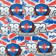 x50 1872 Glasgow Rangers Union Jack 10x6cm Stickers - Inspired by Union Bears