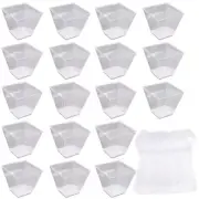 Pack of 50 Dessert Cups with Spoons, 60Ml Dessert Bowls Set, DIY Plastic Dessert