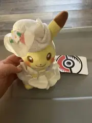 2022 The Pokémon Center Happy Spring White Dress Pikachu 8.5" Plush Toy NWT