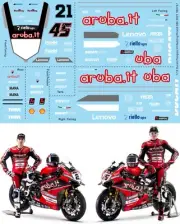 1/12 Decals for Ducati Panigale V4 Superbike 2021 Redding / Rinaldi TB TBD757