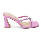 COCONUTS by Matisse Levi Rhinestone Block Heels Womens Size 9 M Casual Sandals