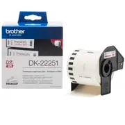 Brother DK-22251 Consumer Paper Roll - PAPER ROLL 62MM X 15.24M (WITH BLACK/RED PRINT) DK-22251
