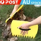 Garden Leaf Scoops Plastic Rakes for Picking Leaves Clippings Grass Set of 2