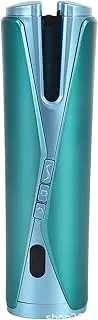 Cordless Automatic Hair Curler Wireless Auto Curling Iron Wand,Portable USB Rechargeable Spin Curler Ceramic Barrel Rotating for Long Hair Fast Heating,Green