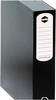 Marbig 80099A Heavy Duty Box File Foolscap 75mm Black