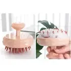 Shampoo Brush Scrubber Soft Silicone Bristles Scalp Massage for Wet or Dry Hair
