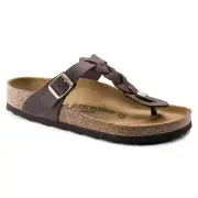 Birkenstock BRAIDED Oiled Leather GIZEH Habana Brown 35 BNIB 1015925