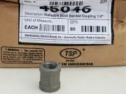 1/4" Black Threaded Couplings-Malleable Iron-Steel-Fittings-Proplus QTY 80