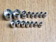 15 Assorted 3/8 & 1/4"Drive Socket Thorsen/Allied 6 And 12pt