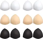 Awpeye Bra Pads Inserts 6 Pairs, Bra Cups Inserts, Removable Breast Enhancers Inserts for Women