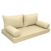 |SLIPCOVER ONLY|S2 Daybed Mattress Bolster Backrest Covers Knife Edge Crib AD103