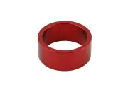 15MM ALLOY BICYCLE HEADSET SPACER 1-1/8 IN RED.