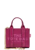 Marc Jacobs The Tote Nano Leather bag Charm - Dark Pink ONE SIZE