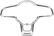 Silver Steering Wheel Button Decorative Frame Compatible With VW Compatible with Golf Compatible With Tiguan MK2