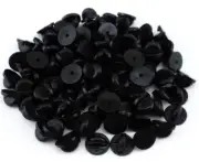 Rubber Pin Backs Holder PVC Clutch Badge Lapel Tie Tacks Jewelry 11mm 100 Pack