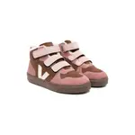 [Veja] Veja V-10 Suede Touch-strap Sneakers 28 IT BROWN/PINK