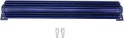 Zohisin 18in aluminum finned oil cooler fast cooling anodized fit for car truck red (Blue)