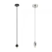 Cordset Pendant Light E14 in Black/Chrome Superlux Lighting - CGS-BL, CGS-CH