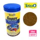 【TETRA 德彩】新孔雀魚薄片飼料250ml 小型魚燈科魚孔雀魚飼料Guppy(高鈣強化營養薄片T677)