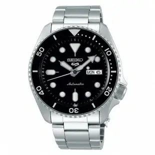 【SEIKO 精工】《SEIKO 5 Sports 機械錶》43mm/男女兼用/黑水鬼(SRPD55K1)