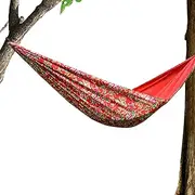 Zetqhuu Travel Hammock - Travel Swing Backpacking Hammock 661 lb Load Capacity,106 x 55 inch Breathable Swing Bed with Tree Straps for Outdoor Indoor Hiking Patio