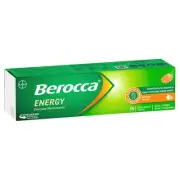 Berocca Energy Vitamin B & C Orange Flavour Effervescent Tablets 15 Pack