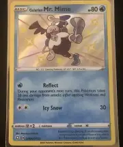 Pokemon Shining Fates - Shiny Holo Rare Galarian Mr. Mime SV020/SV122 PACK FRESH