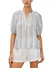 Rails Shoshanna Stripe Puff Sleeve Top