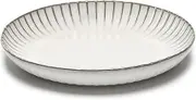 Serax White Food Bowl | Inku Tableware by Sergio Herman | 1 Stoneware Microwave Safe Bowl | Dish Set and Dinnerware Sets for Pasta Noodles, Cereal, Soup Bowl, Ramen, Salad Serving Bowl